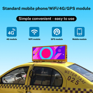 Outdoor Full Color HD Advertising Car Roof Screen Taxi Top LED p5 <b>Display</b> with Visual Presentation of Information - Product Image 5
