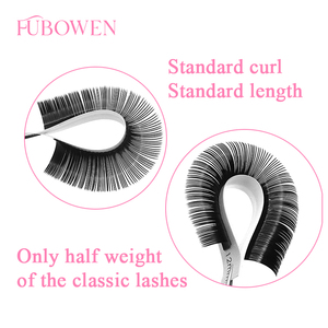 Extensiones de <span class=keywords><strong>Pestañas</strong></span> Planas Mate Súper Oscuras Ellipse 0.12 0.15 0.20 0.25, <span class=keywords><strong>Pestañas</strong></span> Planas Individuales de Visón con Curvatura J B C D Cc, Clásicas - Product Image 4