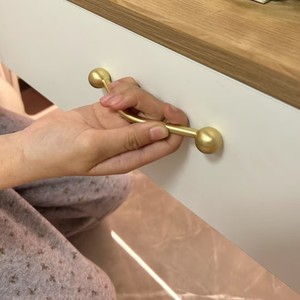 French Zinc Alloy <b>Wardrobe</b> Dresser Drawer Cabinet Door Handles Silver Durable for Apartment Kitchen Bedroom Bathroom Living Room - Product Image 5