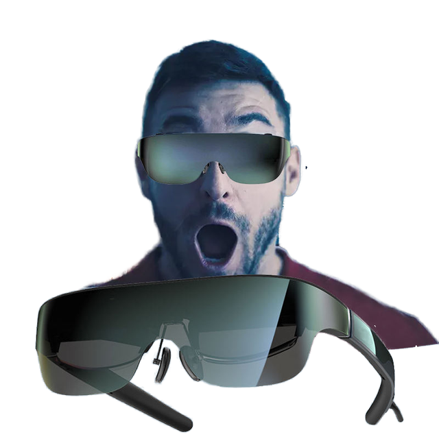 OEM High Quality AR Glasses Camera 3D Visual Aid Xxx Videos Steam Deck Connection Android Compatibility Polarized 50-80" Virtual