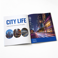 Service d'impression de livres personnalisés à bas prix à Jiangsu pour catalogue d'entreprise, brochure, dépliant avec papier couché