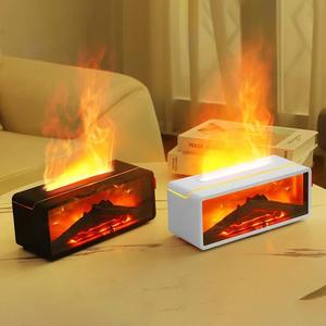 Fireplace <b>Aroma</b> <b>Diffuser</b> Creative Flame Humidifier Waterless Auto-Off Protection with Remote and Realistic Fireplace Night Light - Product Image 4
