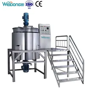 Wei dong mixing tank boiler 1200 liters mixing heating oil tank shampoo soap making machine
