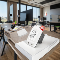 Interrupteur intelligent Wi-Fi Breaker RF433, portée 10-30m, IP16, 1 voie, 100-245V, 10A, matériau ABS, télécommande sans fil, système de maison intelligente