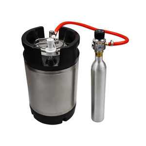 Home Brew Beer <strong>Gas</strong> Line Assembly,5/16" PVC <strong>Gas</strong> Carbonation <strong>Hose</strong>,0-90psi Co2 Regulator With Ball Lock&amp;Clamps for Co2 <strong>Gas</strong> <strong>Bottle</strong> - Product Image 5