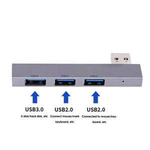 อะแดปเตอร์ Jumon New 4 พอร์ต Multi USB2.0 Splitter OTG Type C 3.1 USB 3.0 HUB สำหรับอุปกรณ์เสริมคอมพิวเตอร์แล็ปท็อป - Product Image 4