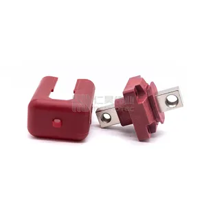 High Current 100A Connector with Protective Cover for Battery Pack Red Color