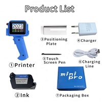 Imprimante à jet d'encre portable miniature de 12,7 mm pour la date, le logo, les bouteilles en plastique