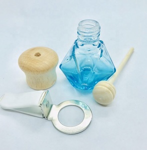 Botol Kaca Kosong Grosir untuk Diffuser Mobil, Penyegar Udara, Klip Ventilasi dengan Tutup Kayu dan Tutup Sekrup, Dicetak Sablon, Kapasitas 5ml/6ml - Product Image 4