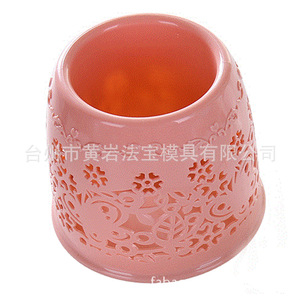 Soporte para escobilla de baño con tapa, molde de plástico, diseño redondo moderno, fácil de limpiar, para uso en el baño - Product Image 2