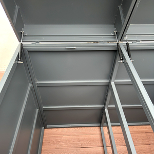 Nhà Máy Bán buôn ngoài trời thép mạ kẽm 2 ngăn tái chế bin đổ bánh xe lớn sắt Thùng rác có thể cho 100L 120L 240L - Product Image 3