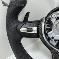 Volant en cuir et fibre de carbone M Sport pour BMW Série 3 et 5 F30 F32 F10 F20 F07 F01 F11 F06 F13 F01 E90 M3 M4 M5 M6
