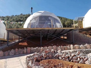 Grande <span class=keywords><strong>Tenda</strong></span> a Cupola <span class=keywords><strong>Trasparente</strong></span> in PVC Bianco Geo, Insonorizzata - Product Image 4