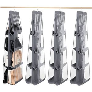 Easy <b>Mount</b> Foldable 3-Shelf Hanging Closet Wardrobe <b>Storage</b> Shelves Clothes Handbag <b>Shoes</b> Accessories <b>Storage</b> - Product Image 1