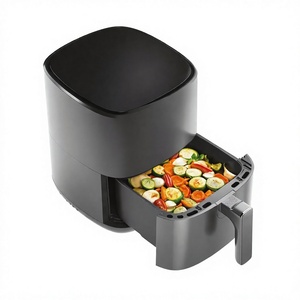 <span class=keywords><strong>Friteuse</strong></span> à air chaud Haier compacte en plastique 5L pour 4-<span class=keywords><strong>6</strong></span> <span class=keywords><strong>personnes</strong></span>, écran tactile numérique LED, <span class=keywords><strong>6</strong></span> programmes, 80-200°C, cuisson sans huile, rôtissage - Product Image 3