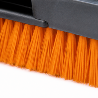 Brosse à neige télescopique 3-en-1 et grattoir à glace pour voiture avec manche extensible de 100 cm, outil de nettoyage de véhicule hivernal sans rayures