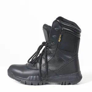 Cuir de couleur sable noir voyage en plein air Trekking hommes infanterie marche chasse bottes tactiques