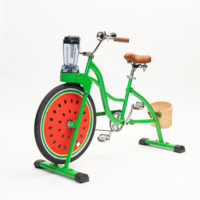 Vélo monocycle EXI 26 pouces avec presse-agrumes, cadre en alliage d'aluminium, capacité de charge de 150 kg, blender commercial pour smoothies pour adultes, pour les fêtes et la plage