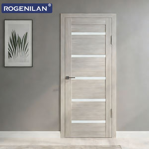 Portes intérieures pré-assemblées en bois massif composite Rogenilan, nouveau style, pour la répartition des pièces dans les maisons - Product Image 3