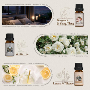 Set de Regalo de Aceites Aromáticos de Lujo para Hoteles, 6 Botellas de Aceite Aromático Premium para Aromatización de Hoteles, Velas y Jabones DIY, Etiqueta Privada Personalizada OEM - Product Image 2