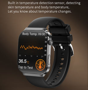 Montre connectée 2026 Nouvelle et populaire Reloj Inteligente Écran tactile complet Bracelet carré Moniteur de santé du sommeil ECG Suivi d'activité IP68 <span class=keywords><strong>Personnes</strong></span> âgées - Product Image 5