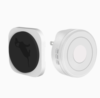 Téléphone de porte audio sans fil à commande tactile pour animaux de compagnie - Sonnette d'entraînement intelligente longue portée avec écran tactile