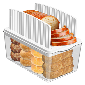 Bread Slicer With Bread Box Bread Loaf Sandwich Skiving <b>Machine</b> Cutter Tools Mold <b>Maker</b> Kitchen Guide Perfect Slices - Product Image 1