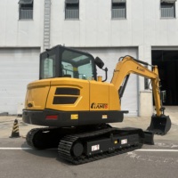 Haute qualité 6 tonnes Mini pelle rétrocaveuse hydraulique Bagger 6 t Mini pelle sur chenilles à vendre