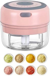 Chopper Bawang Putih Mini Elektrik 100ML USB, Chopper Makanan Mini, Pencacah Bawang Putih, Pencacah Sayuran, Grosir dan Dapat Disesuaikan - Product Image 2