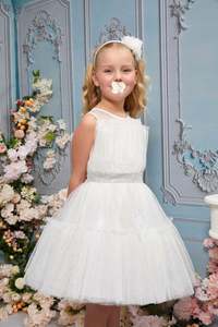 <span class=keywords><strong>Vestido</strong></span> <span class=keywords><strong>de</strong></span> fiesta <span class=keywords><strong>de</strong></span> flores para niñas, longitud hasta el suelo, <span class=keywords><strong>blanco</strong></span>, <span class=keywords><strong>de</strong></span> comunión - Product Image 2