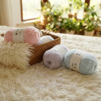 Kunstnerz-Fleece-Garn 3mm 180m 80% Nylon 20% Baumwolle Weiches Fancy Mischgarn zum Handstricken