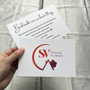 Cartes de remerciement imprimées en couleur, cartes de vœux personnalisées pour le commerce électronique, cartes de vœux de marque pour les petites entreprises - Product Image 4