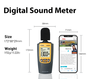 V & A VA8080 измеритель уровня звука для испытательного оборудования - Product Image 3