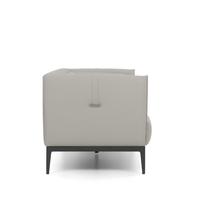 Ensemble de canapés combinés modernes et simples pour salle d'attente de bureau, canapé en cuir confortable, durable et respirant