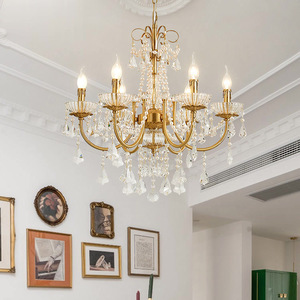 French Light Luxury xStyle Pearl Princess Room Bedroom Wardrobe Living Chandelier - Product Image 1