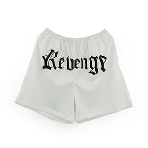 Vente en gros Short en maille vierge à double couche en polyester sublimé personnalisé de 5 pouces d'entrejambe pour hommes en salle de sport décontractée - Product Image 2