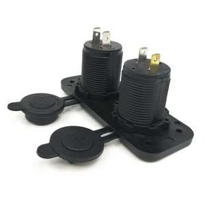 <strong>Power</strong> <strong>Socket</strong> DC 12-24V Waterproof Dual Usb Ports Car Cigarette <strong>Socket</strong> With Cables and <strong>Fuse</strong> - Product Image 3
