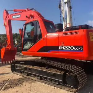 Excavatrice sur chenilles originale Doosan d'occasion Offre Spéciale DH220LC-7 avec de faibles heures de travail Assurance de haute qualité en vente - Product Image 1