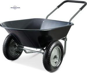Produit NS Best Choice, <span class=keywords><strong>brouette</strong></span> utilitaire à double roue pour la maison et le jardin, avec pneu pneumatique de 13 pouces, pour la pelouse, le jardinage, la construction, colorée - Product Image 3