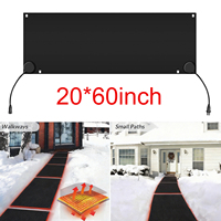 Tapis chauffants extérieurs en caoutchouc antidérapant pour allées et chemins en hiver, tapis chauffants en graphène pour l'extérieur