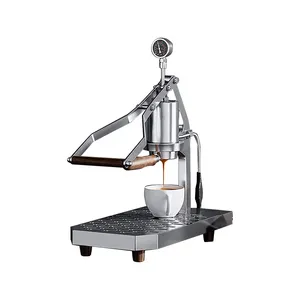 Espresso Coffee Maker 58mm Stainless Steel Manual Coffee Machine 25Bar Hand  Press Italian Coffee Handmade Camping Outdoor Coffee