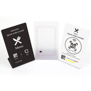 NFC 213 Epoxy Sticker 13.56MHz tap để đặt hàng nhà hàng đặt hàng thẻ kinh doanh và thanh toán thẻ menu NFC đứng hiển thị - Product Image 3