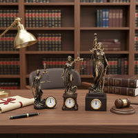 Statue de la déesse Thémis en bronze personnalisée, figurine en résine, dame grecque de la justice avec une balance, figurines pour la décoration de cabinet d'avocats