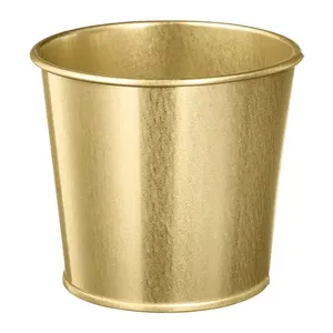 Galvanized Metal Flower Pot Luxury Gold Small Pot Succulent Tin Bucket