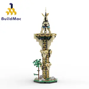 BuildMocブレスオブザワイルドシェイクカタワービルディングブロックセットHyrule Kingdom of Hynox Monster Bricks Toys Children Birthday Gift