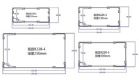 Kotak kontrol PC Mini ekstrusi aluminium CNC penutup instrumen elektronik pemasok daya anoda ukuran kustom