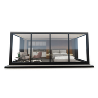 Maison conteneur portable et pliable de 20 pieds avec design moderne, couleur personnalisée, appartement et chambre à coucher