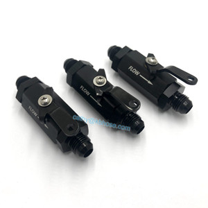 Contrôle du réservoir de carburant en ligne en aluminium Contrôle du débit <span class=keywords><strong>anti</strong></span>-<span class=keywords><strong>retour</strong></span> à sens unique avec vanne d'arrêt à levier de câble - Product Image 4