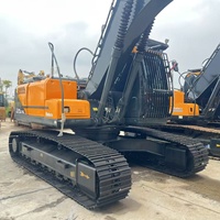 Excavatrice sur chenilles hydraulique HYUNDAI 220LC-9S d'occasion, haute performance, robuste, 22 tonnes, avec moteur d'origine