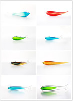 Sculpture en verre, ornement coloré, décoration intérieure, style poisson, art en verre, cadeau, décoration intérieure